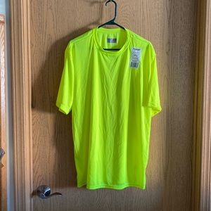 NWT A4.COM Neon Yellow Unisex Shirt, Size XL